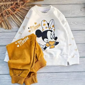 بلوز شلوار پنبه ای طرح MInnie کد 90